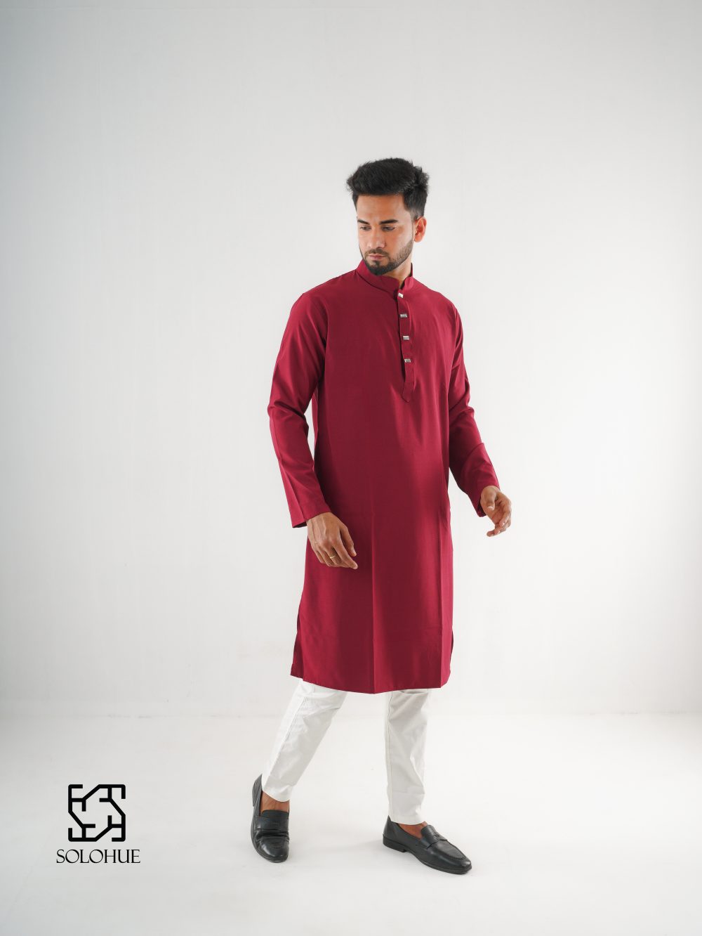 Classic rich maroon kurta