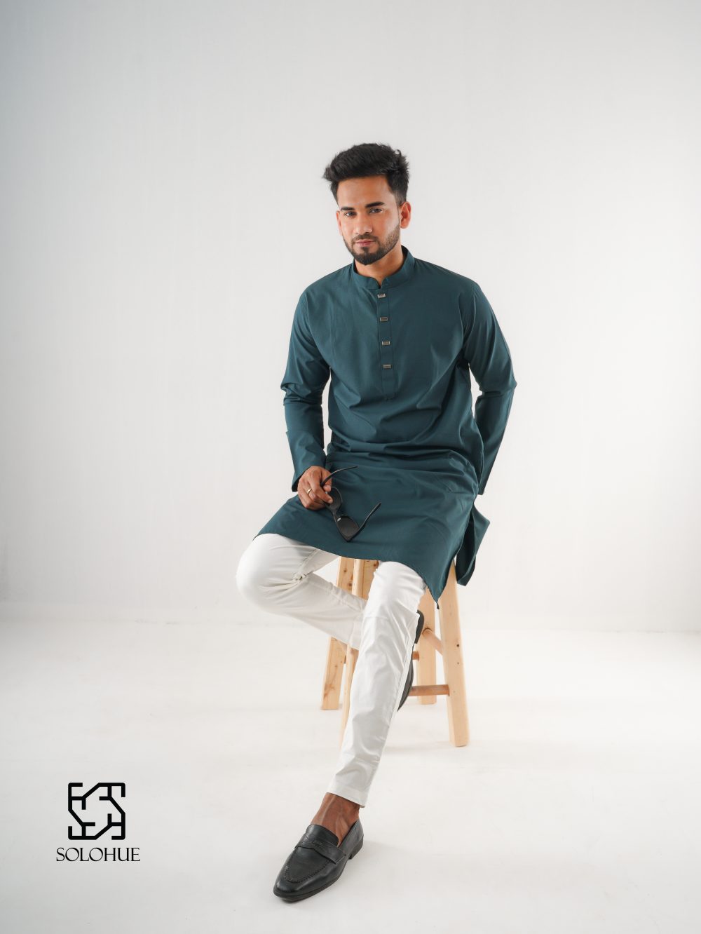 Classic Deep Teal Kurta