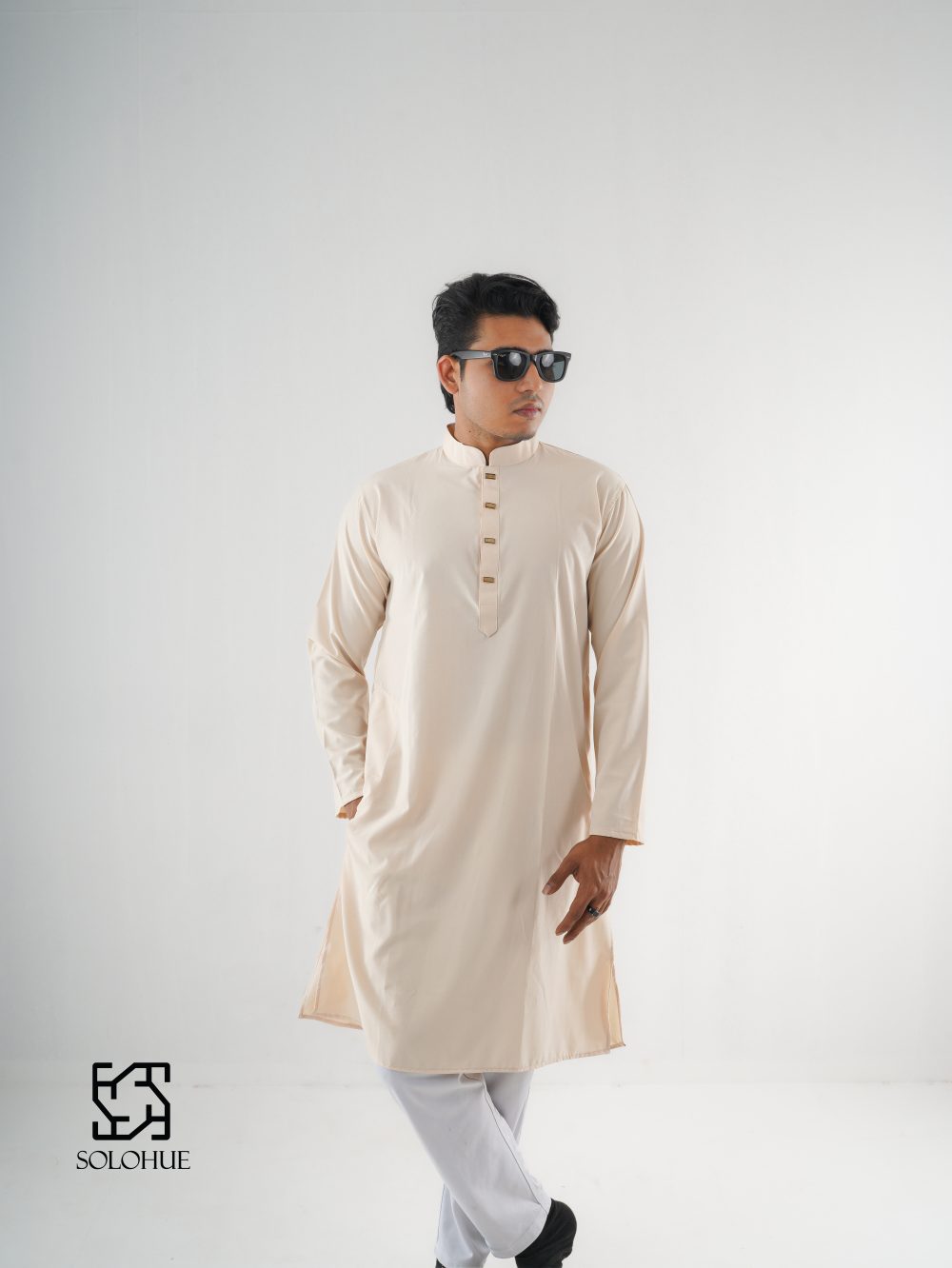 Classic cream-colored kurta - Image 2