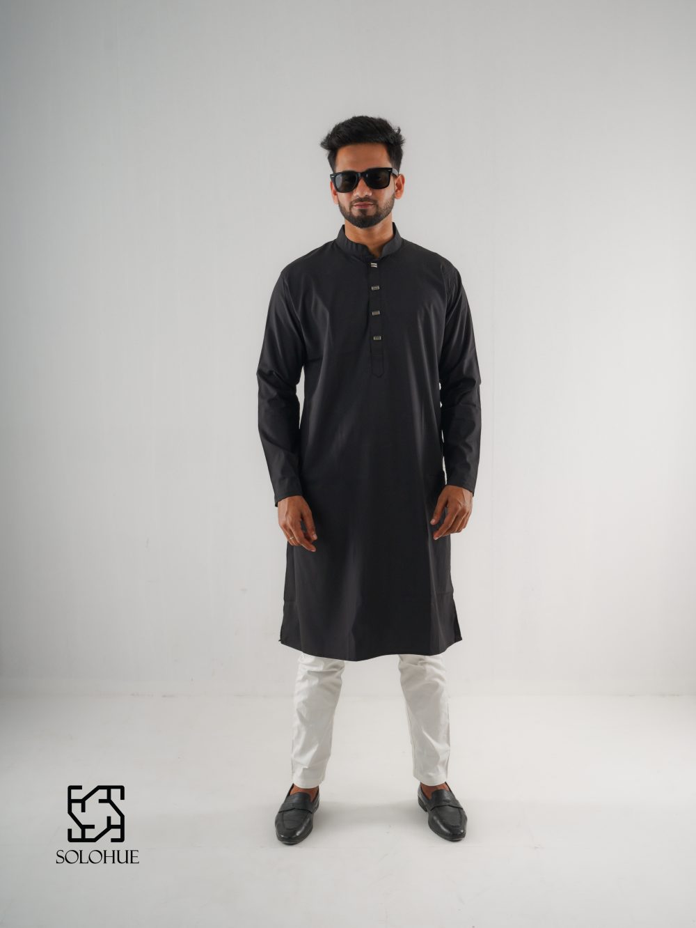 Classic black kurta - Image 2